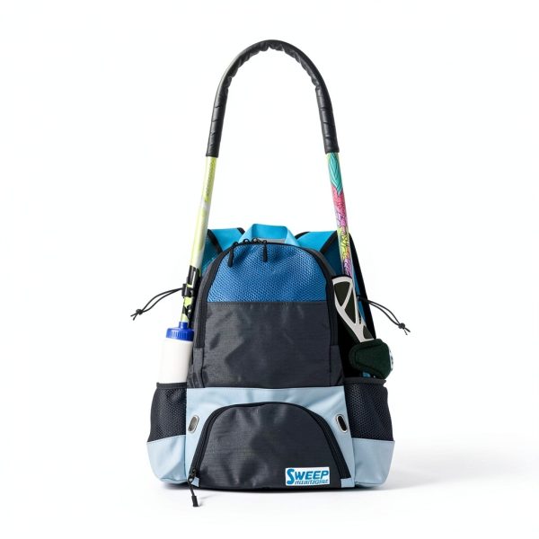 Sweep Field Hockey Backpack Gray Blue Youth Bag-4