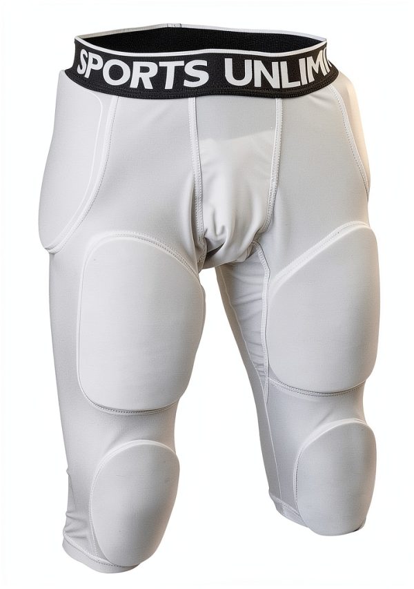 Sports Unlimited Football Girdle White Spandex-0