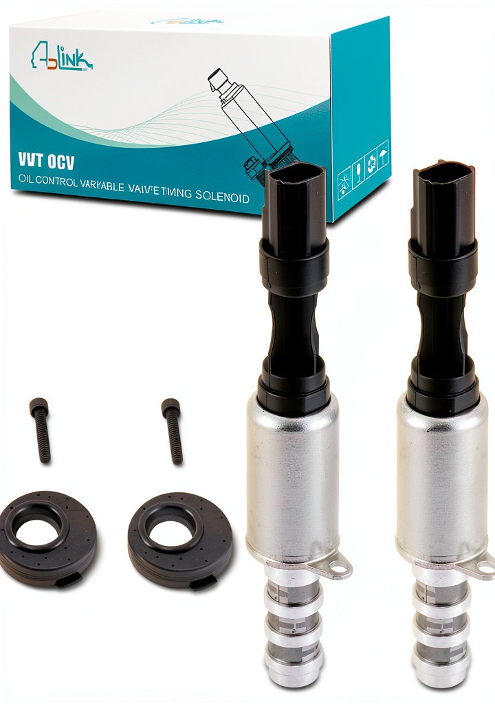 Installing AULINK Oil Control Variable Valve Timing Solenoid for Ford on a wooden workbench