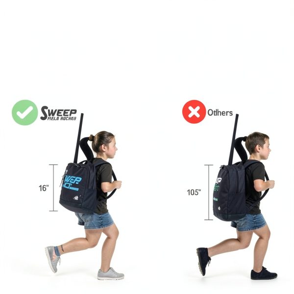 Sweep Field Hockey Backpack Gray Blue Youth Bag-1