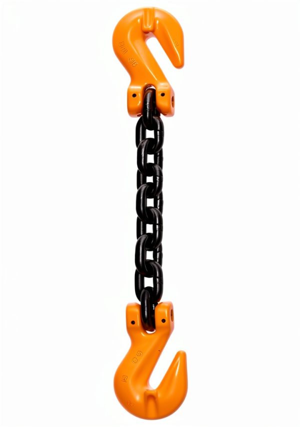9/32" x 10' Grade 100 Chain Sling by Generic Stainless Steel Orange-0