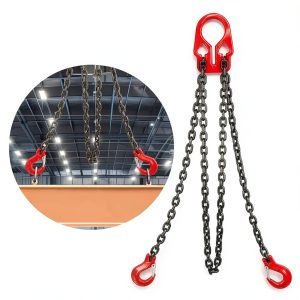 Lifting Chains with Adjuster Hooks 2-Leg HeavyDuty 5/16" x 10ft 7000lb-0
