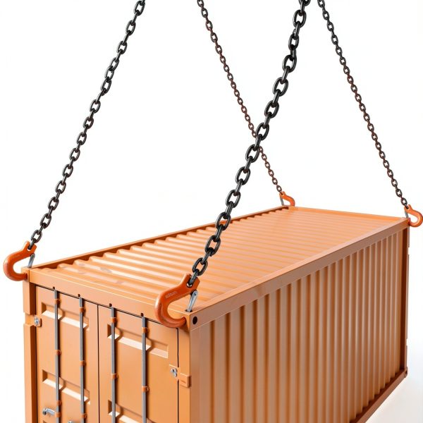 SALUINOKI 4 Chain Lifting Sling 5-16 inch x 10ft 11000lb with Gloves-4