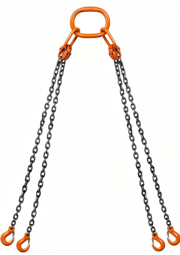 Lift Chain Sling 10Ft 4 Way x 5/16 inch 11000lbs 5 Ton for Chains Lifting-0