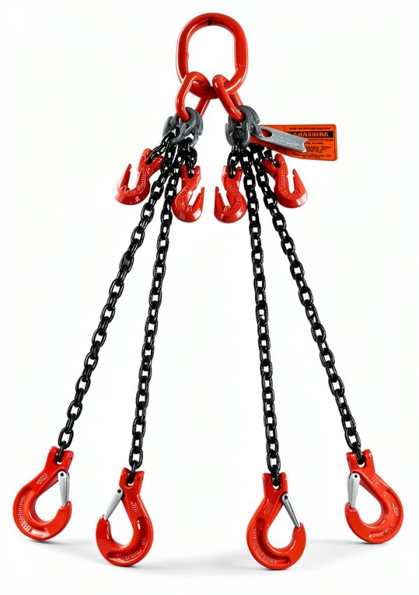 Chain Sling Advantage Rigging Quad Leg 3/8" x 10' Grade 100 Heavy-Duty-0