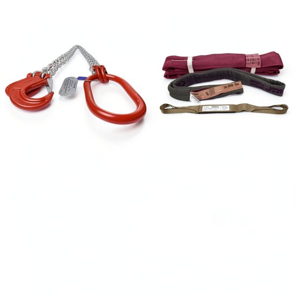 6600LBS Double Leg Chain Sling with Hooks, 6Ft 5/16" G80 Alloy Steel 2 Leg Chain Sling 3Ton with Standard Marking (Galvanized)-4