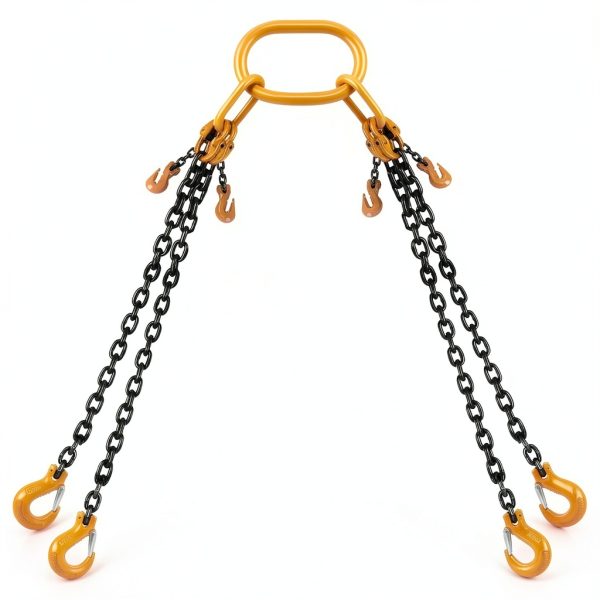 Lift Chain Sling 10Ft 4 Way x 1/4 inch 6600lbs 3 Ton for Chains-1