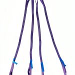 Chain Sling QWORK 5Ft 4-Leg Grab Hook Adjuster 6600lb G80 Alloy Steel-0