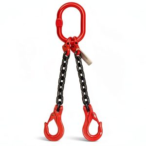 9/32" Grade 80 Chain Sling Double Leg 2 FT with Latch Hook and Generic-0