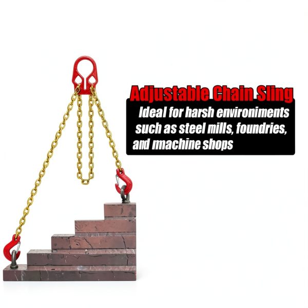 10ft Adjustable Chain Sling FITHOIST G80 Alloy Steel Leg Safety Hooks-1
