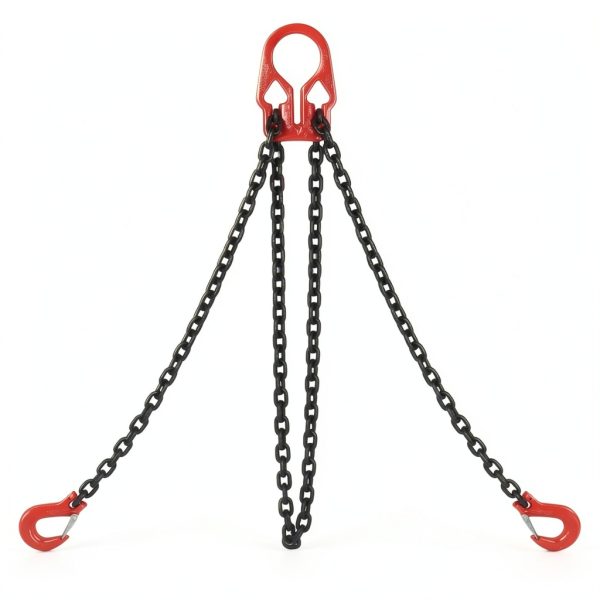 5/16 Inch x 10 Ft Lifting Chains with Adjuster Hooks, Chain Slings for Dual Leg Chain Maximum Load 7000lbs, Heavy Duty Industrial Grab Chain Hook for Cranes, Truck Towing-0