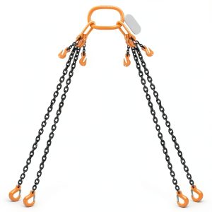 Lift Chain Sling with Hooks 10Ft 4 Way 5/16" 11000lb 5 Ton SALUINOKI-0